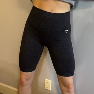 Gymshark Black Animal Print Shorts